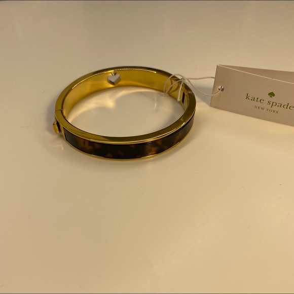 Kate Spade Gold Tortoiseshell Bangle Bracelet - Picture 1 of 2